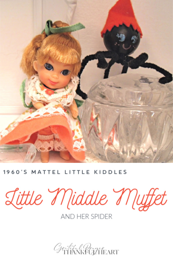 Tiny and adorable, vintage 1960's Little Kiddles dolls from Mattel including Little Middle Muffet