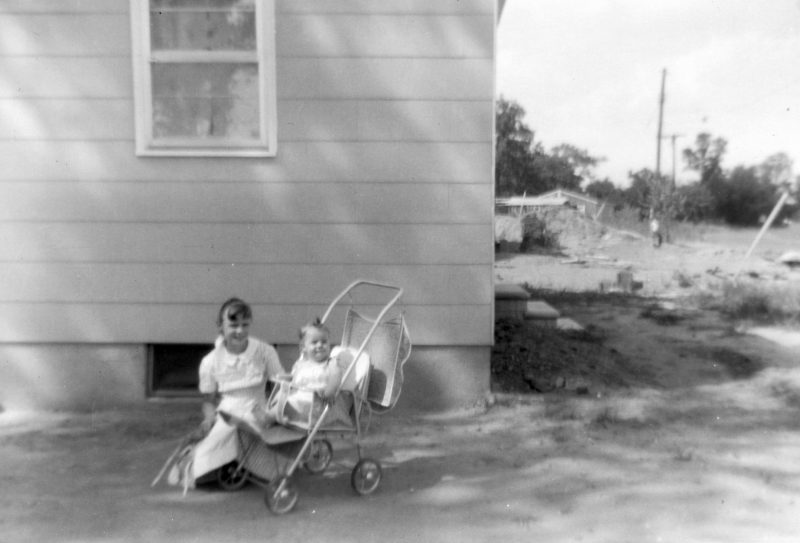 1950's new home in the suburbs 