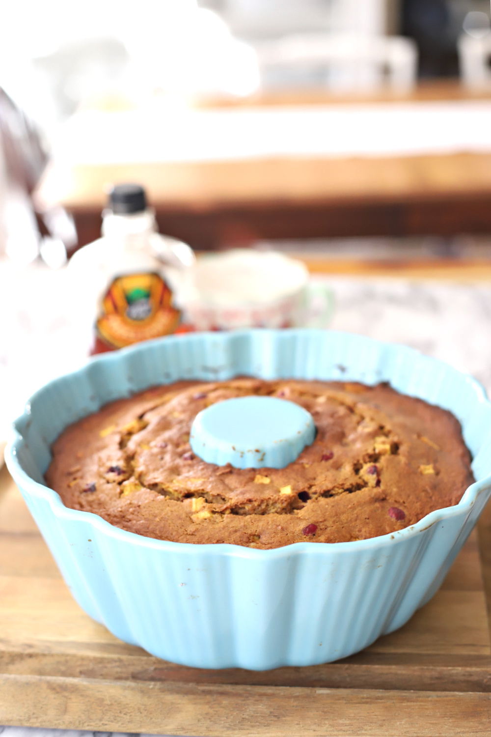 Just out of the oven Thanksgiving Bundt Cake