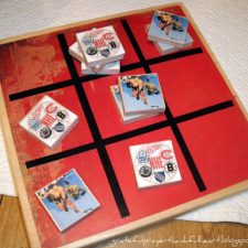 DIY Wooden Tic-Tac-Toe Game Gift for Boy