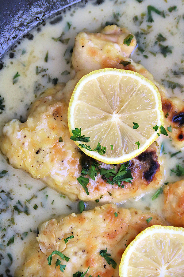 How to make classic Italian chicken francese without wine in a lovely lemon sauce. Easy recipe to serve with your favorite pasta.