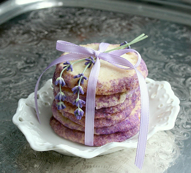 Buttery Lavender Shortbread Cookies with a lovely and unique hint of lavender and mint make these cookies extra special. Perfect with a cup of English Tea.