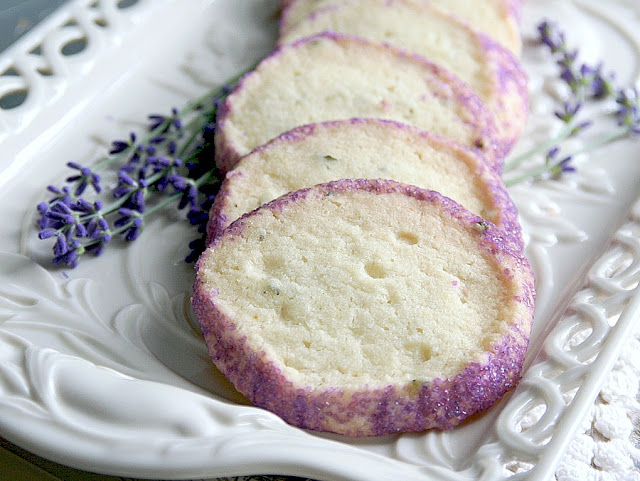 Buttery Lavender Shortbread Cookies with a lovely and unique hint of lavender and mint make these cookies extra special. Perfect with a cup of English Tea.