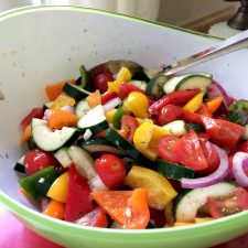 Greek Panzanella Salad