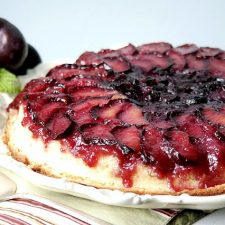 Plum Blueberry Upside Down Cake