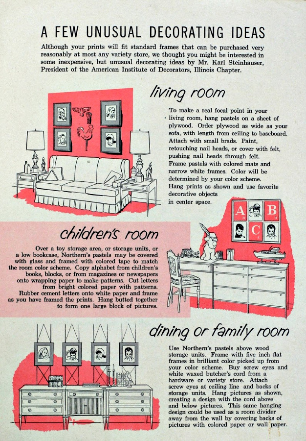 History of Northern Paper Mills, pamphlet with info on illustrator of American Beauties and All American Boys, Frances Hook.