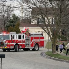 Still a Thrill Seeing Santa Drive by on Fire Engine