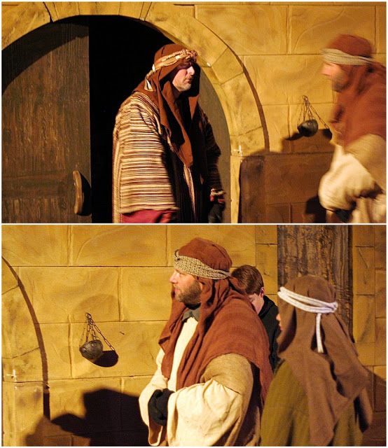 Living nativity is a live production with 13 walk-through scenes from creation to the ascension of Jesus. A Christmas tradition celebrating His birth.