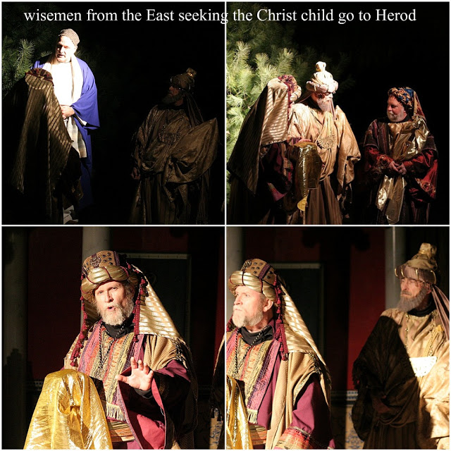 Living nativity is a live production with 13 walk-through scenes from creation to the ascension of Jesus. A Christmas tradition celebrating His birth.