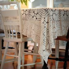 Vintage Crocheted Tablecloth