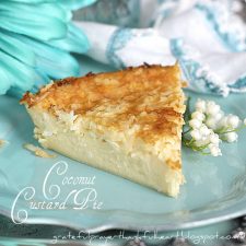 Impossible Coconut Custard Pie