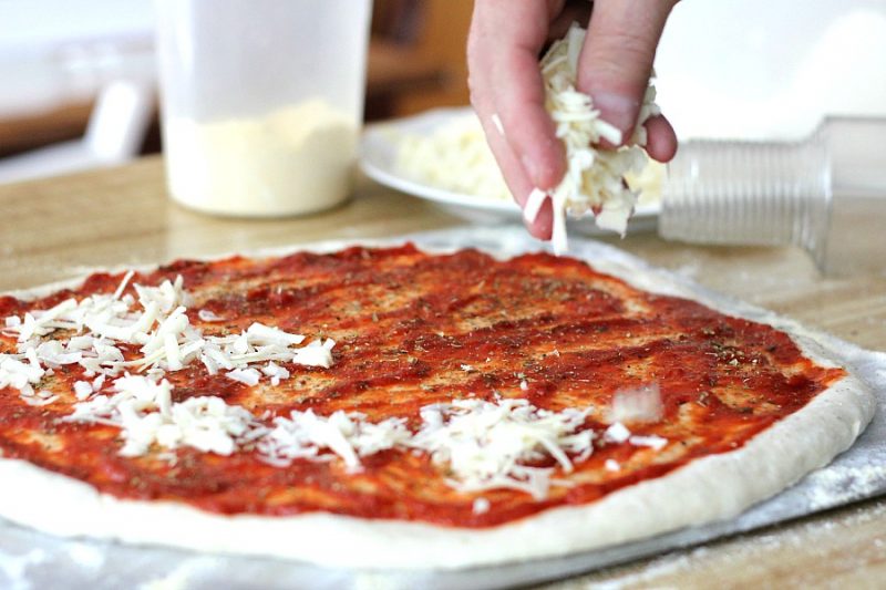 Making homemade Pizza dough is easy, delicious and so economical. Just a few ingredients, a little time and you are ready to add your favorite pizza sauce and toppings. Bake in a hot oven until cheese is melted and crust is perfect.