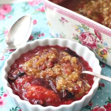 Plum and Oatmeal Crisp