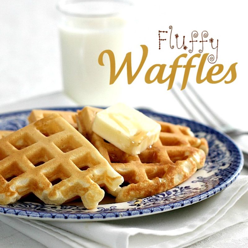 It is hard to beat a breakfast of homemade waffles hot off the pan. Easy recipe freezes well for a quick heat & serve on busy days.