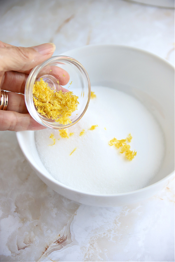 Lemon sugar for cheesecake