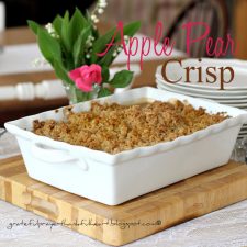 Apple Pear Crisp or Apple Blueberry Crisp