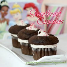 Raspberry Frosted Sweetheart Chocolate Cupcakes for My Sweethearts