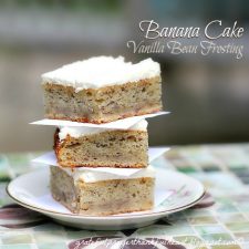 Banana Cake with Vanilla Bean Frosting