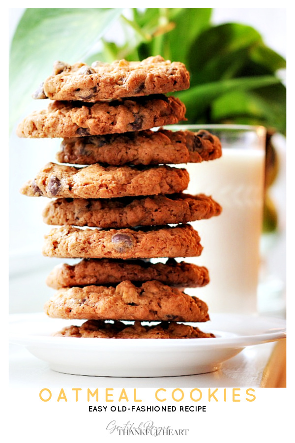 Vintage recipe for Oatmeal Raisin Cookies is easy with an old-fashioned goodness. Chewy center and crispy outside. Substitute raisins with chocolate chips if preferred. 