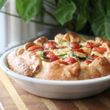 Cheesy Tomato Zucchini Galette