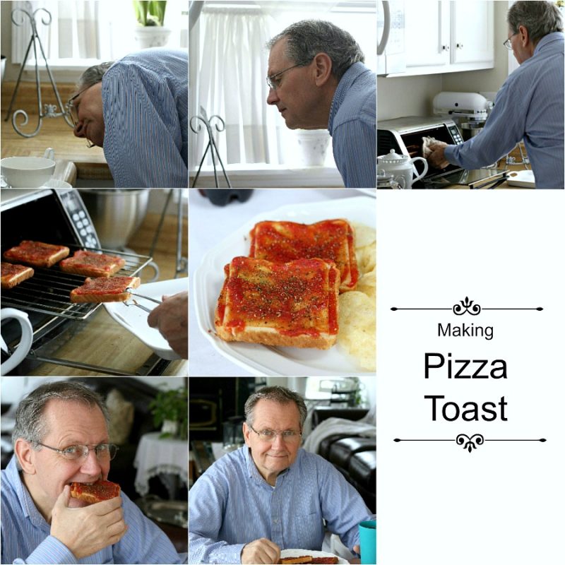 Pizza Toast is a unique family food creation passed down through the generations. Simple, tangy, tasty and delicious, this dad proudly prepares his childhood treat with all seriousness.