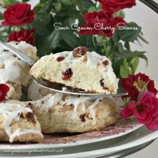 Sour Cream Cherry Scones