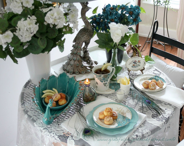 Recipe for a sweet treat perfect for serving at  luncheon, brunch or tea party. Lemon Flower teacakes are pretty and tasty.