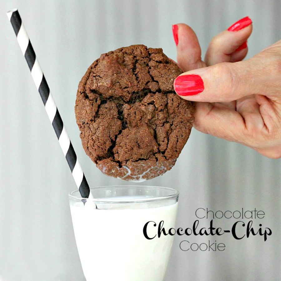 Chocolate Chocolate-Chip Cookies, a twist on the classic, doubles up on chocolate to please the extra chocolate-lovers in your life.