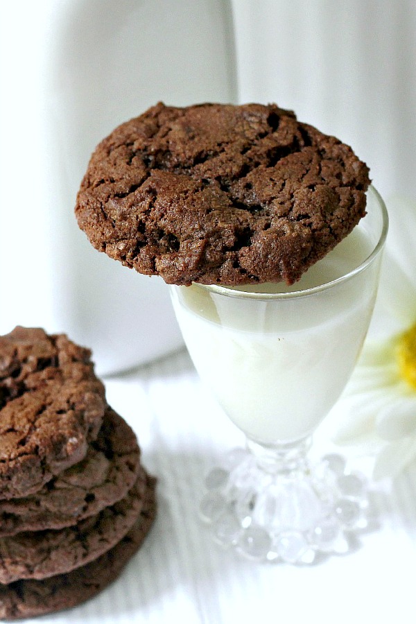 Chocolate Chocolate-Chip Cookies, a twist on the classic, doubles up on chocolate to please the extra chocolate-lovers in your life.