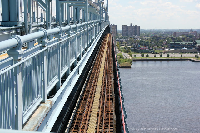 Walking the Philadelphia Camden Ben Franklin Bridge