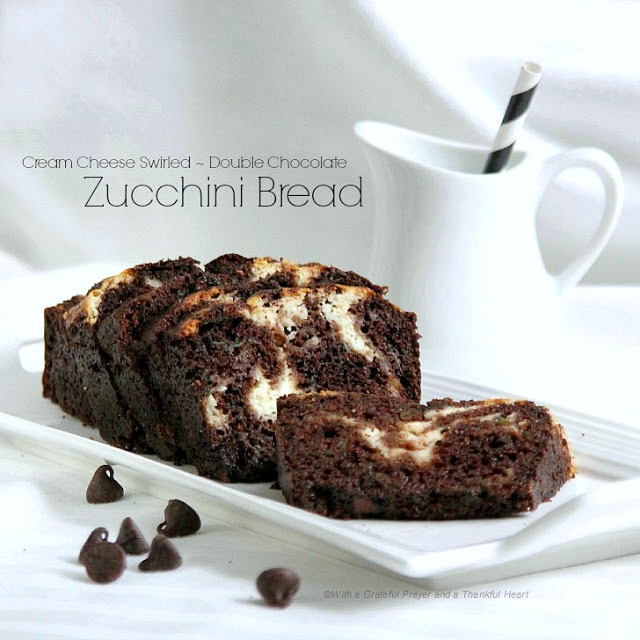 cream cheese double chocolate zucchini bread