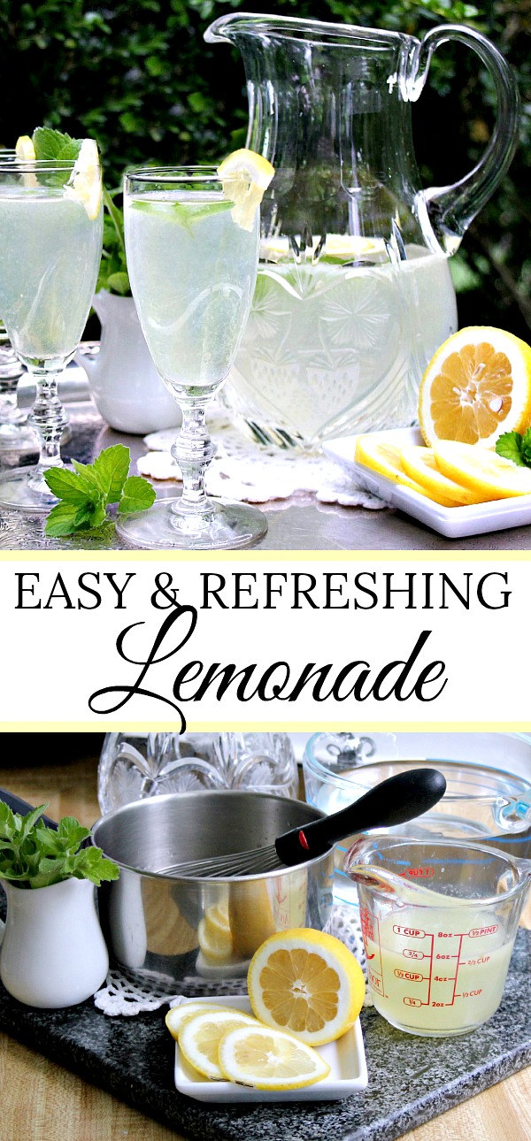 Easy and refreshing, summertime lemonade is a great thirst quencher. A fun cooking experience with kids too during those sometimes long, I'm-bored days. Make a pitcher full and sit back to enjoy the chill!