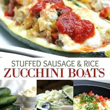 Zucchini Boats with Sausage