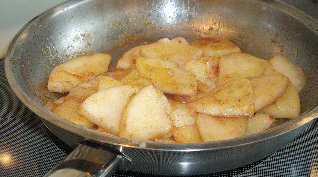 Easy recipe for sautéed apples made on the stovetop, is the perfect sidedish for many entrees.