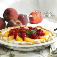 Peach Melba Cream Cheese Pie