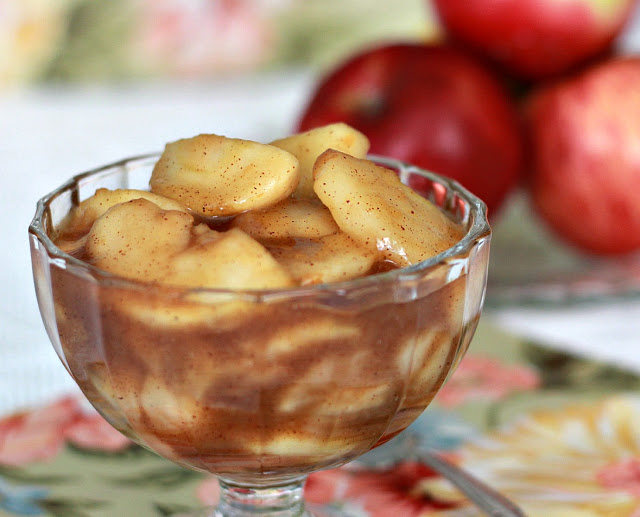 Easy recipe for sautéed apples made on the stovetop, is the perfect sidedish for many entrees.