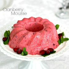 Holiday Cranberry Mousse