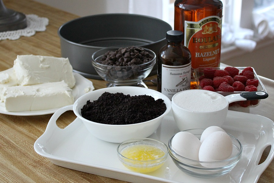 Make a creamy and chocolaty dessert this Valentine's Day for the Love of your life. Chocolate hazelnut cheesecake with an Oreo crust is perfectly decadent.