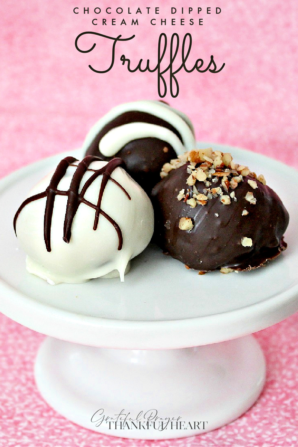 Valentine's Day chocolate dipped cream cheese truffles.