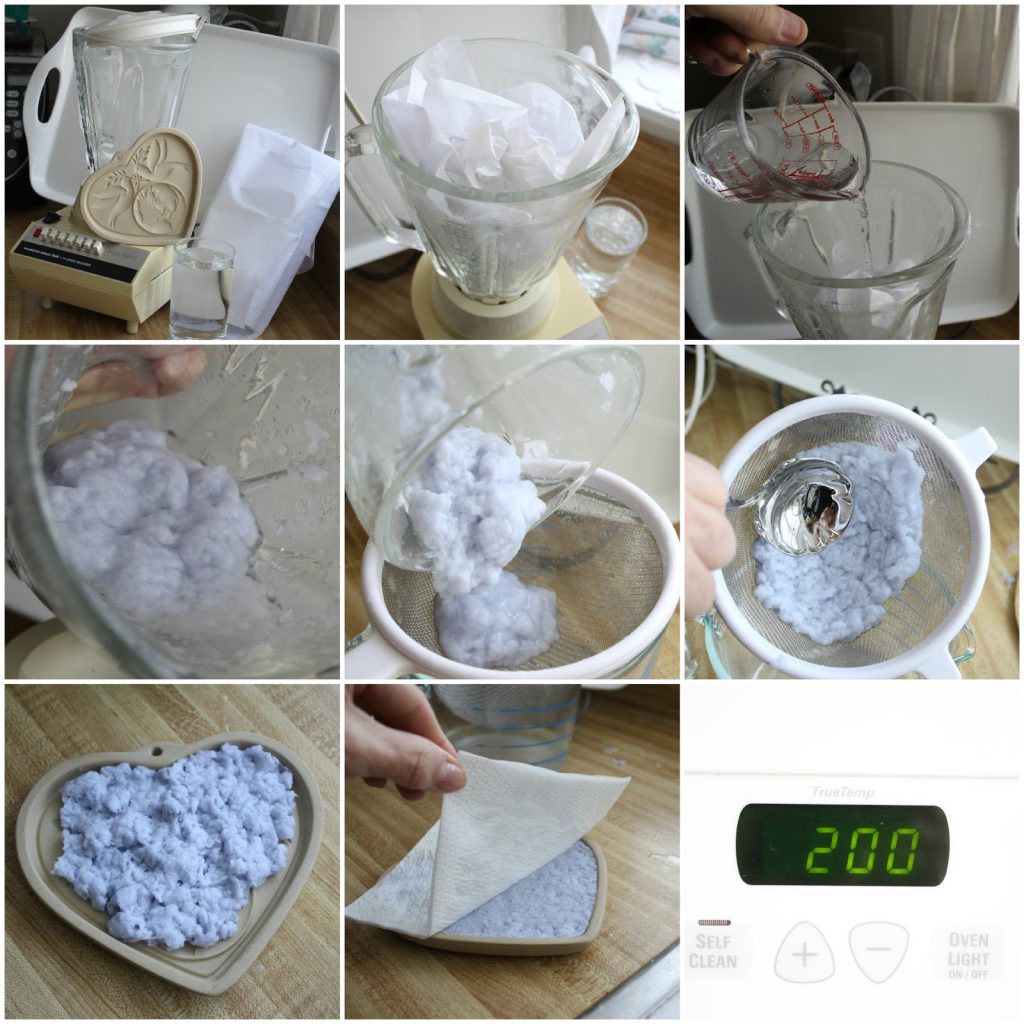 heart shaped mold tissue paper decoration