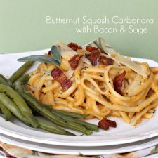 Butternut Squash Carbonara with Bacon and Sage