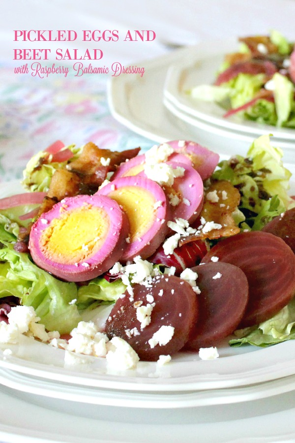 Eaten alone or sliced on a salad, you will love this easy recipe for old fashioned pickled eggs made with beets and hard boiled eggs.