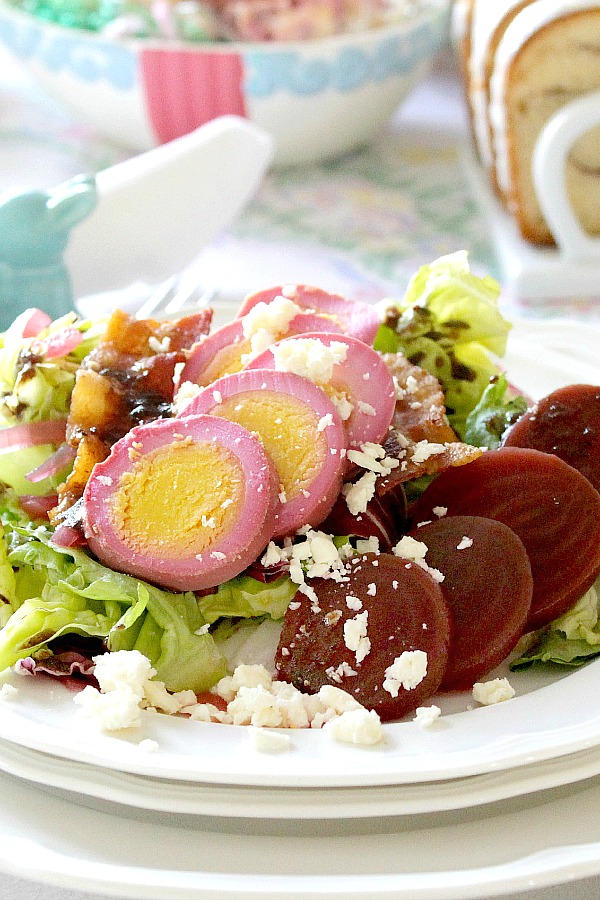 Eaten alone or sliced on a salad, you will love this easy recipe for old fashioned pickled eggs made with beets and hard boiled eggs.