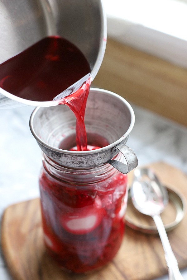 Pickled eggs with beets is an old-fashioned recipe that is terrific served as an appetizer, made into egg salad or sliced onto a salad.