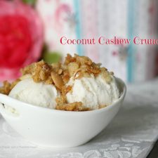 Coconut Cashew Crunch with Sweet Blogging Friend