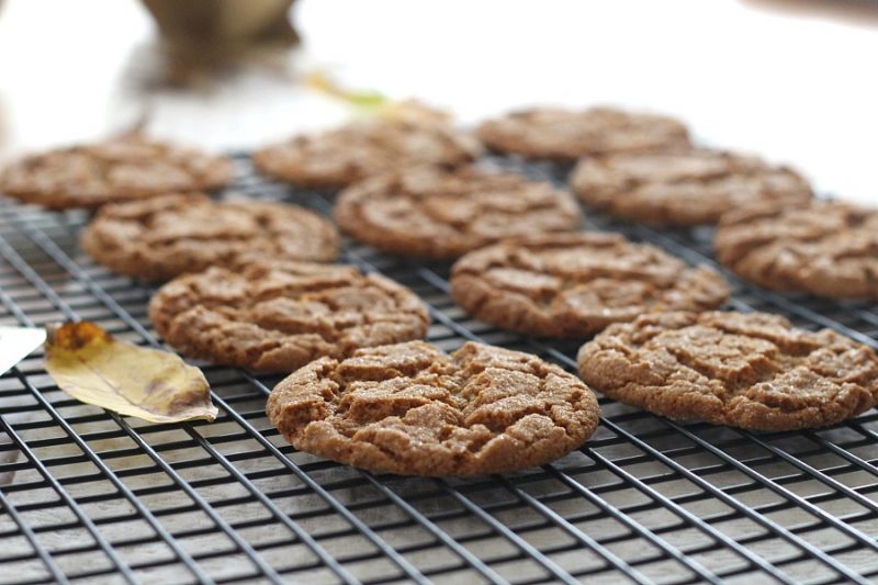 Lightly spiced Ginger Crinkles are a favorite when baking cookies with kids. Crunchy and crackled outside with chewy center. Perfect for autumn.