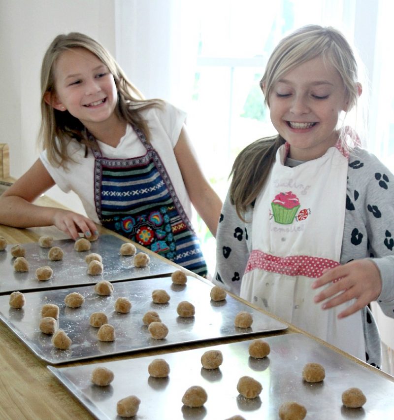 Lightly spiced Ginger Crinkles are a favorite when baking cookies with kids. Crunchy and crackled outside with chewy center. Perfect for autumn.