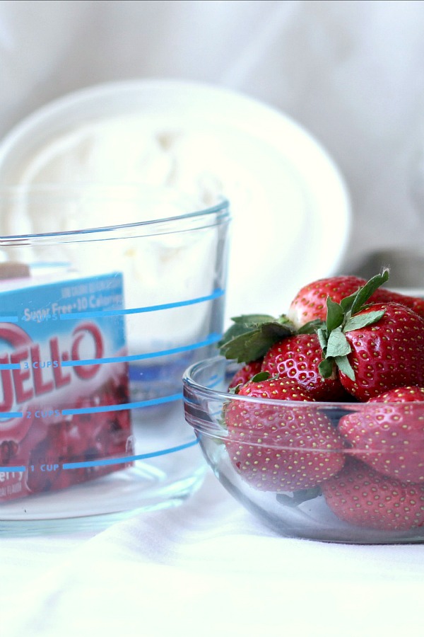 Festive and pretty Christmas Jello Dessert is light and yet satisfying while saving calories especially during the holidays when rich foods abound.