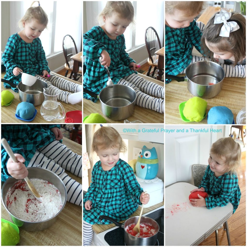 Making playdough with or for your children is fun with this easy recipe. Colorful, soft and just right for non-technical creative play.