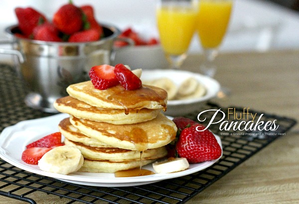 Light and fluffy buttermilk pancakes recipe